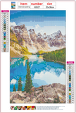 Full Diamond Painting kit - Snow mountain and river