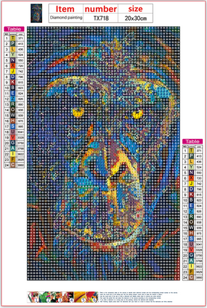 Full Diamond Painting kit - Chimpanzees
