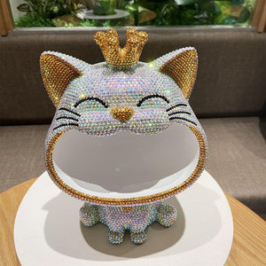 28cm high DIY big face cat (with glue tools) - Hibah-Diamond painting art studio