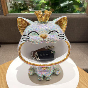 28cm high DIY big face cat (with glue tools) - Hibah-Diamond painting art studio