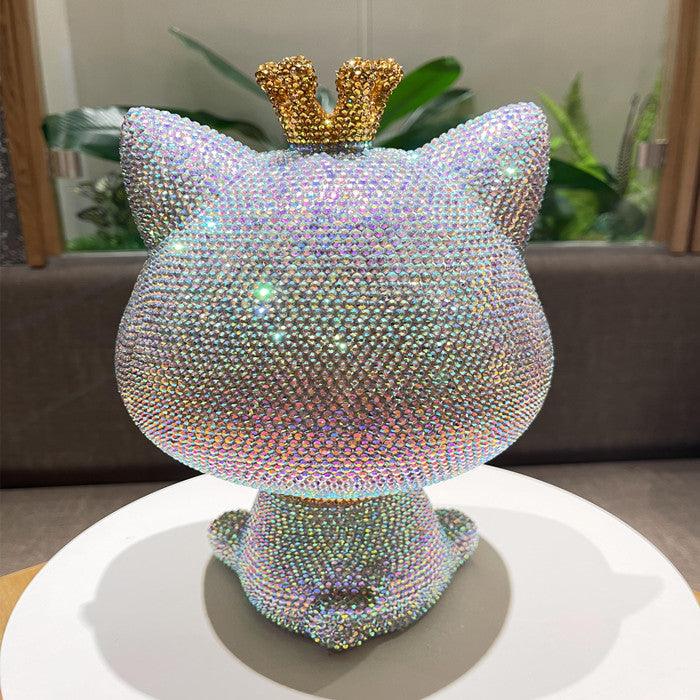 28cm high DIY big face cat (with glue tools) - Hibah-Diamond painting art studio