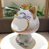 28cm high DIY big face cat (with glue tools) - Hibah-Diamond painting art studio