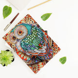 DIY Diamond Painting Notebook - Owl (No lines)