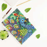 DIY Diamond Painting Notebook - Peacock (No lines)