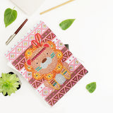 DIY Diamond Painting Notebook - Lion (No lines)