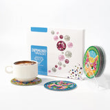 6 Pcs Diamond Painting Animals Coasters with Holder