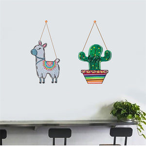 DIY Diamond painting pendant - Cactus