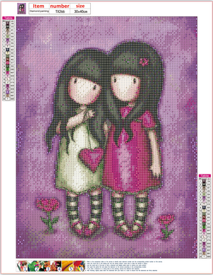 Full Diamond Painting kit - Gorjuss girl