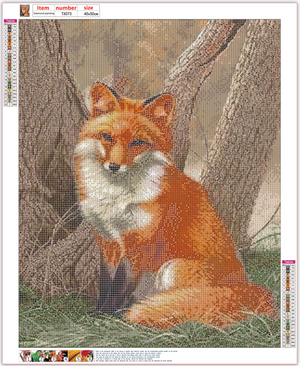 Full Diamond Painting kit - Red fox