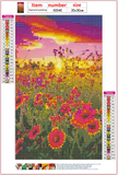 Full Diamond Painting kit - Flowers in the field