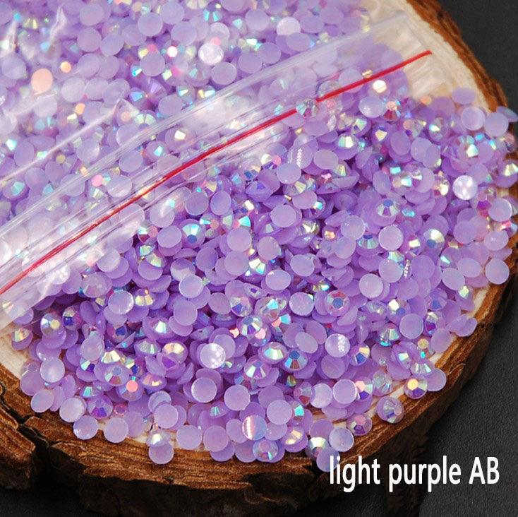 2MM 3MM 4MM jelly drill colorful AB drill nail drills (1000pcs) - Hibah-Diamond painting art studio