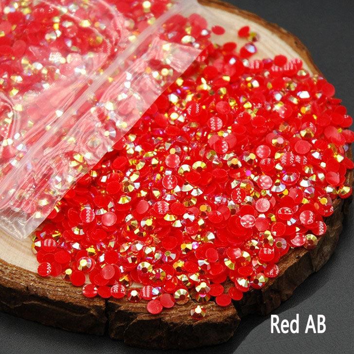 2MM 3MM 4MM jelly drill colorful AB drill nail drills (1000pcs) - Hibah-Diamond painting art studio