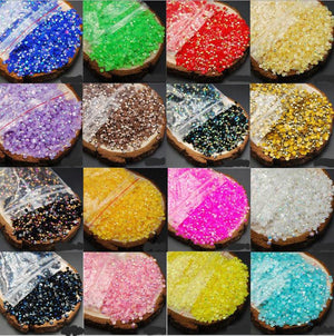 2MM 3MM 4MM jelly drill colorful AB drill nail drills (1000pcs) - Hibah-Diamond painting art studio