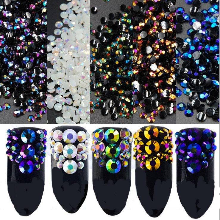 2MM 3MM 4MM jelly drill colorful AB drill nail drills (1000pcs) - Hibah-Diamond painting art studio