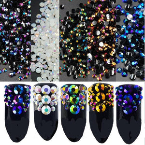 2MM 3MM 4MM jelly drill colorful AB drill nail drills (1000pcs) - Hibah-Diamond painting art studio