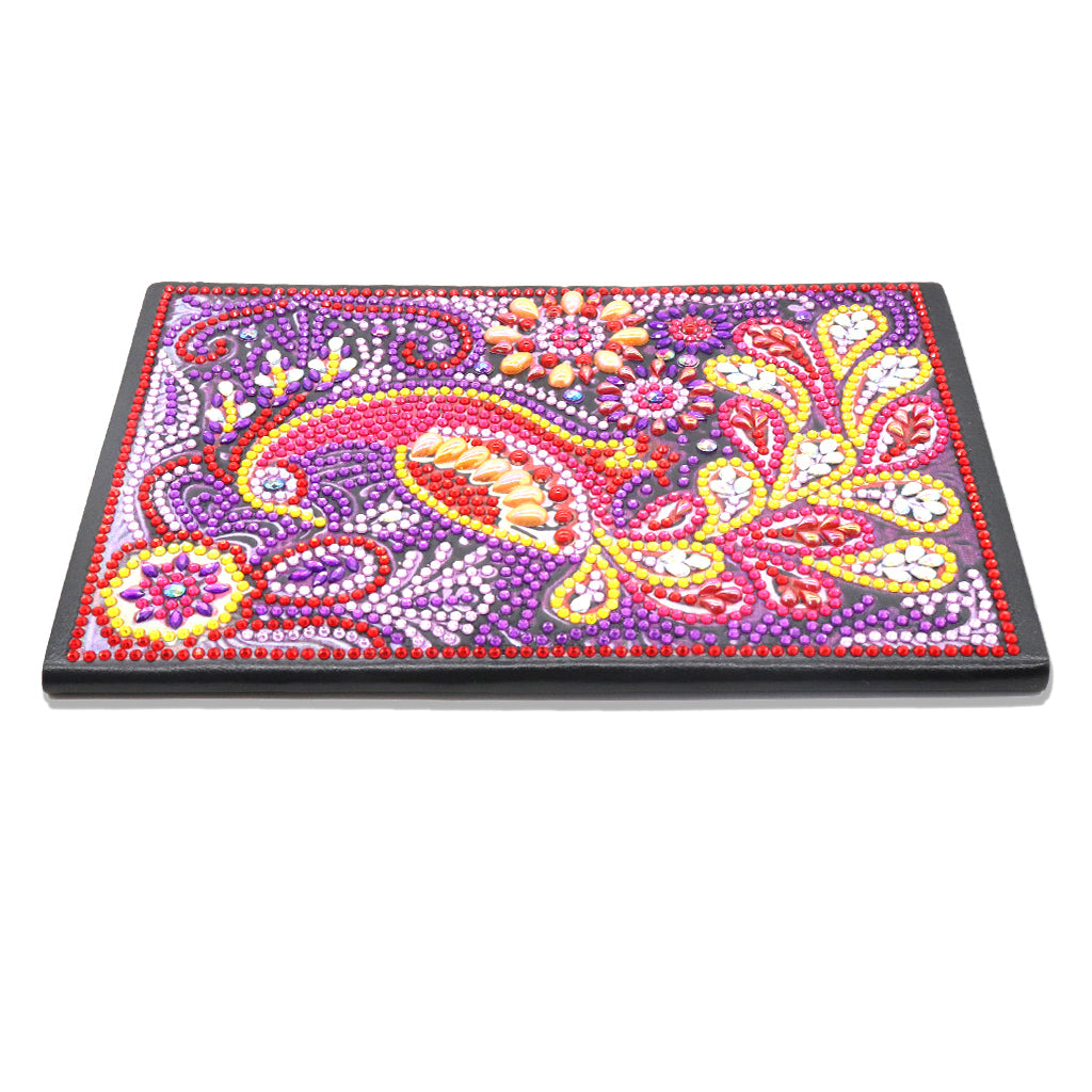 DIY Diamond Painting Notebook - Peacock (No lines)