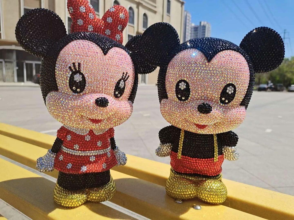 31cm high DIY Minnie Mickey  (with glue tools) - Hibah-Diamond painting art studio