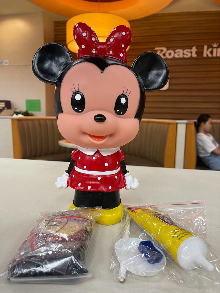 31cm high DIY Minnie Mickey  (with glue tools) - Hibah-Diamond painting art studio