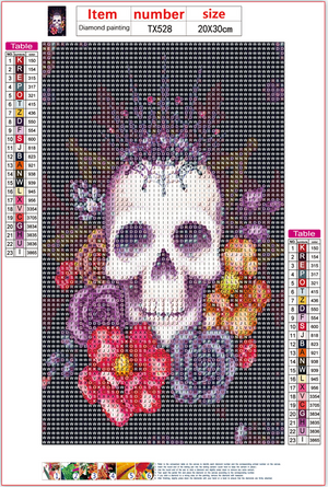 Full Diamond Painting kit - Skull queen