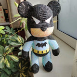 35cm High DIY Batman Popobe bear  (with glue tools)
