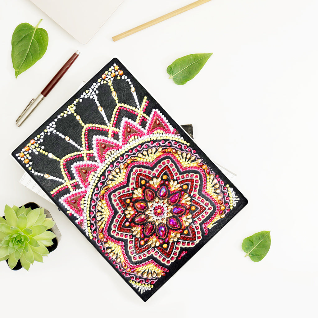 DIY Diamond Painting Notebook - Mandala (No lines)
