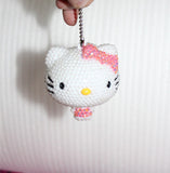 DIY Hello Kitty cat tape ruler Keychain  (with glue tools)
