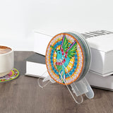 6 Pcs Diamond Painting Animals Coasters with Holder