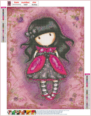 Full Diamond Painting kit - Lovely gorjuss girl