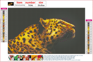 Full Diamond Painting kit - leopard