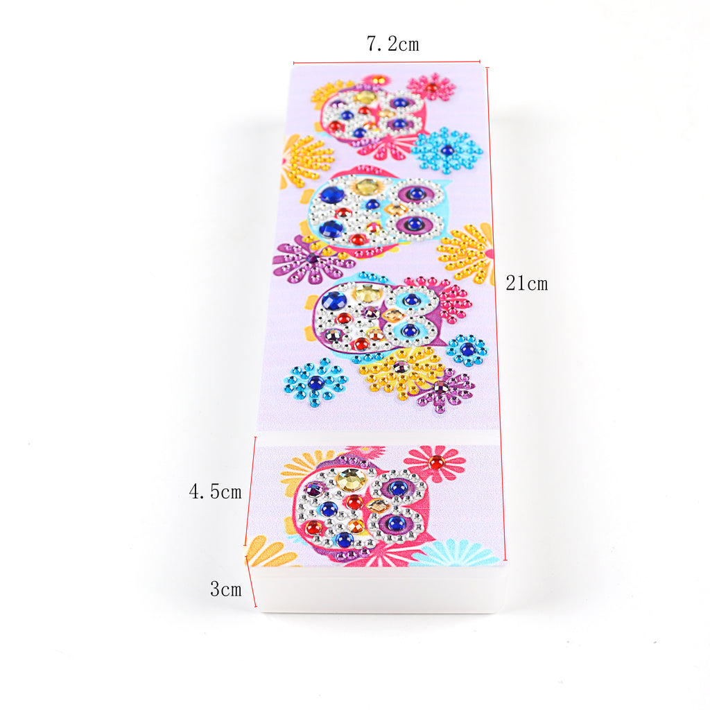DIY Diamond Painting Stationery box | 2 Grids owl