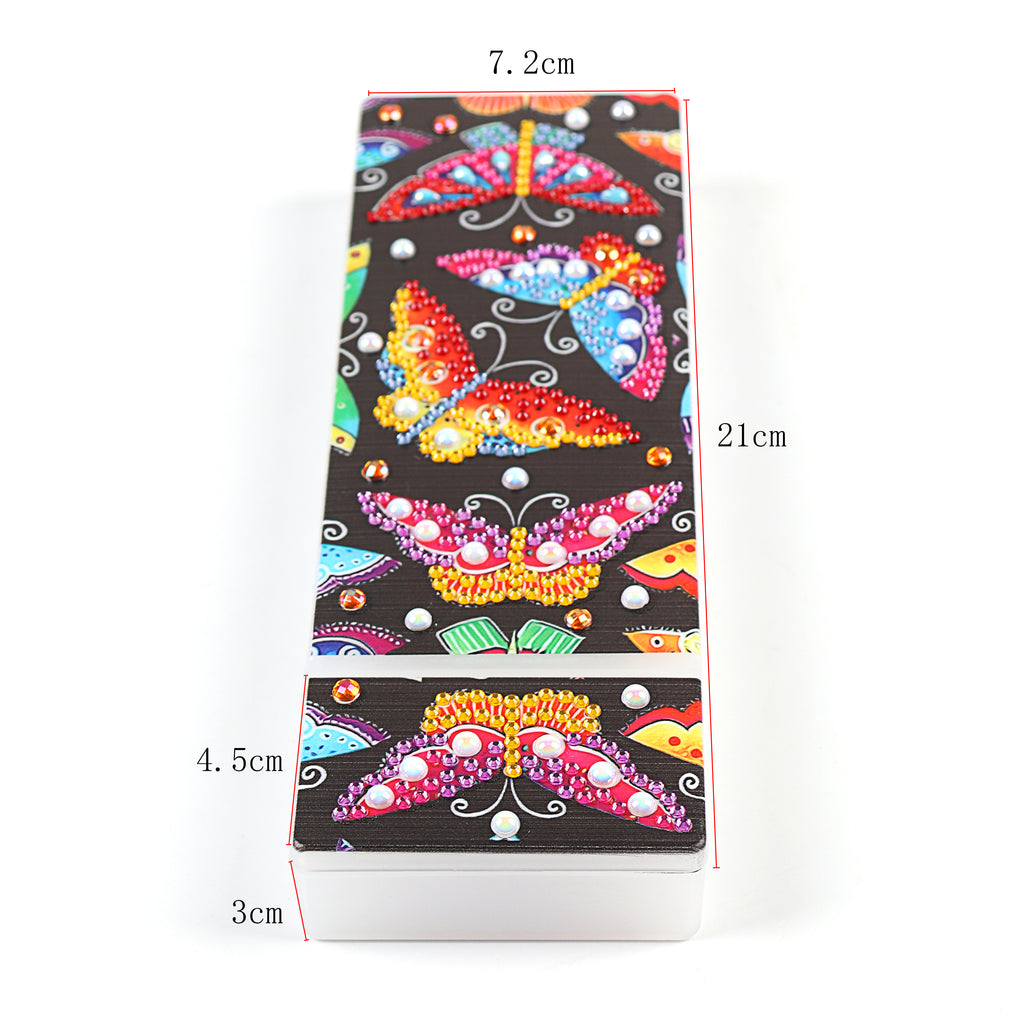 DIY Diamond Painting Stationery box | 2 Grids butterfly
