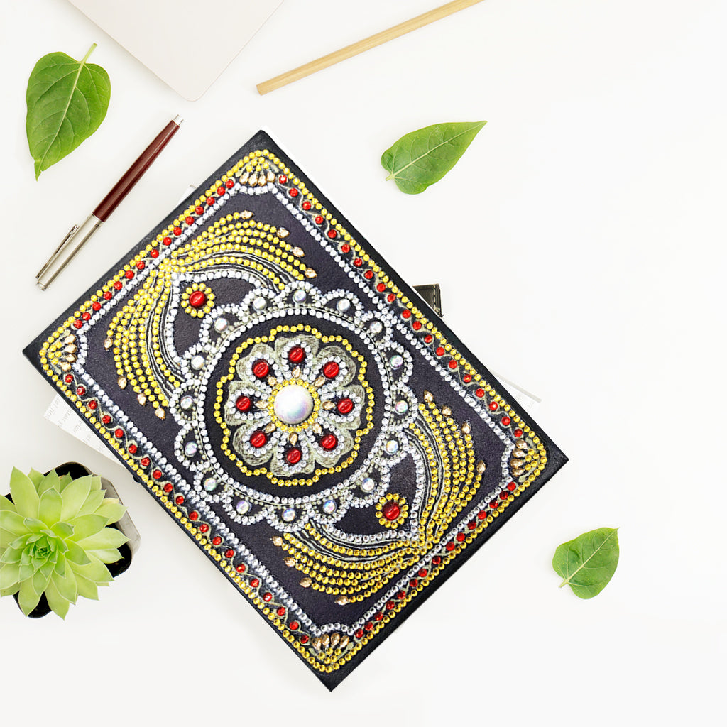 DIY Diamond Painting Notebook - Mandala (No lines)