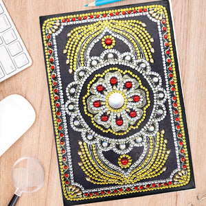 DIY Diamond Painting Notebook - Mandala (No lines)