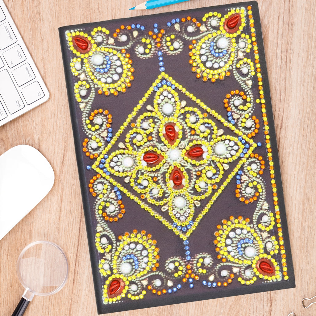 DIY Diamond Painting Notebook - Mandala (No lines)