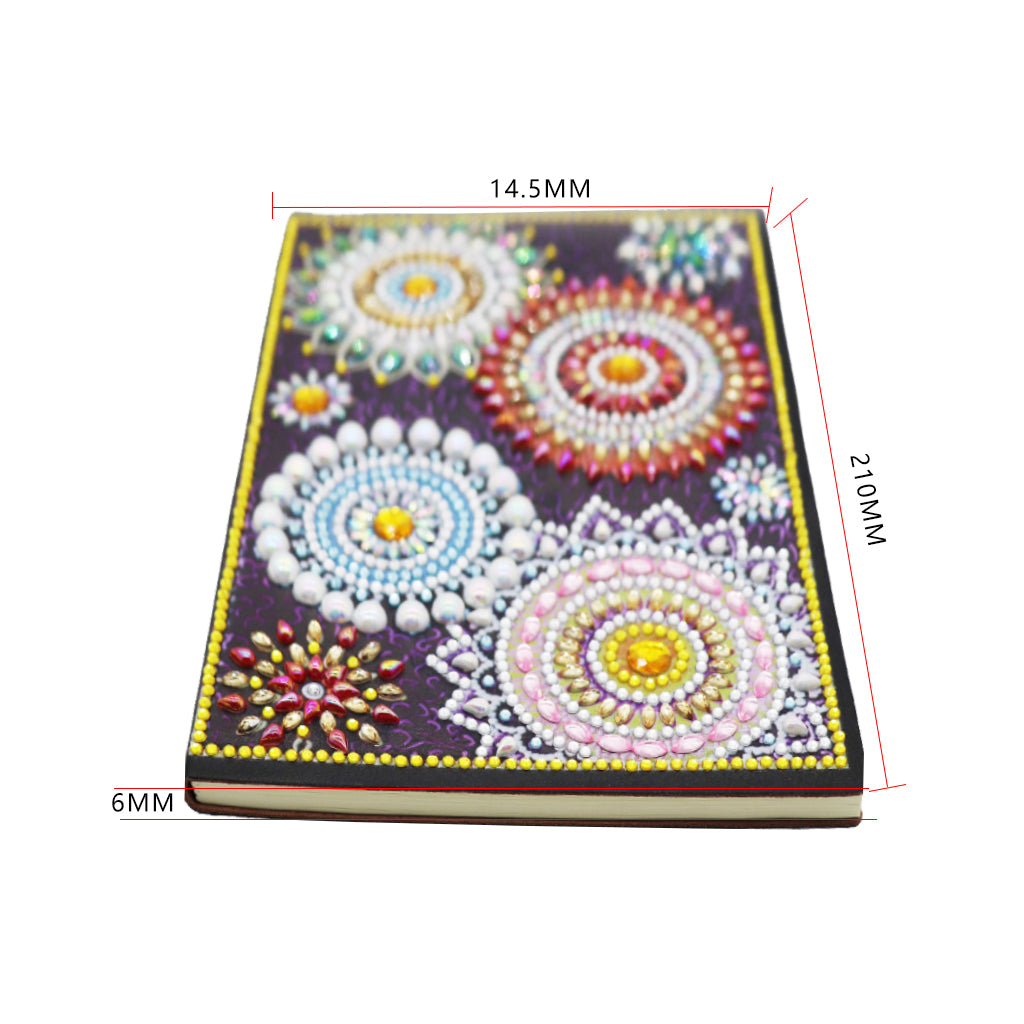 DIY Diamond Painting Notebook - Flowers (No lines)