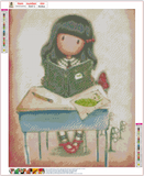 Full Diamond Painting kit - Gorjuss girl