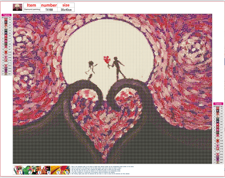Full Diamond Painting kit - Couple in love