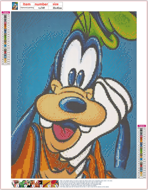 Full Diamond Painting kit - Goofy