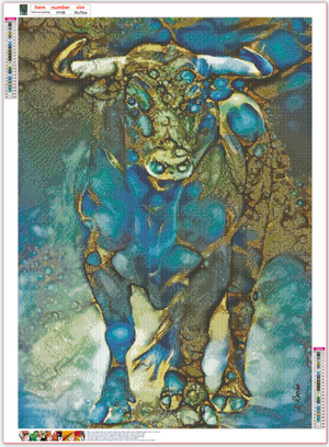 Full Diamond Painting kit - cow