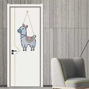 DIY Diamond painting pendant - Alpaca
