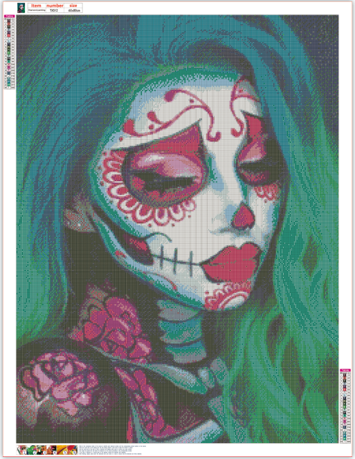 Full Diamond Painting kit - Halloween lady