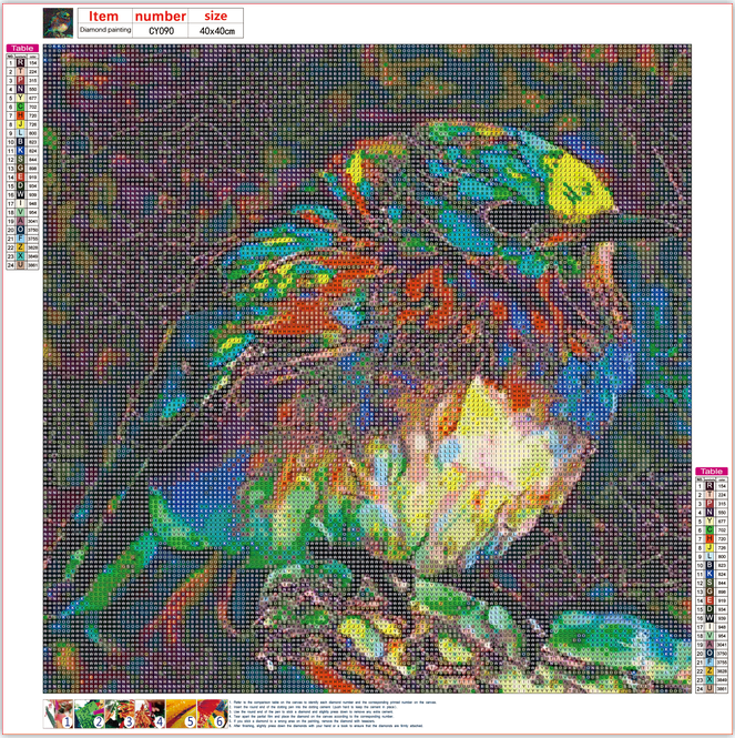 Full Diamond Painting kit - bird