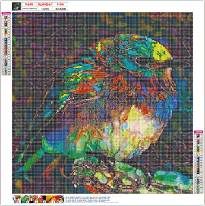Full Diamond Painting kit - bird