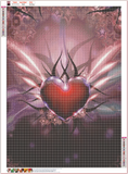 Full Diamond Painting kit - Red heart