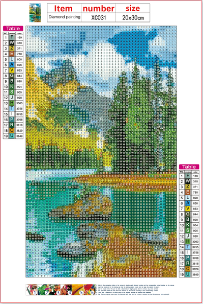 Full Diamond Painting kit - Beautiful lake view
