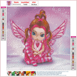 Full Diamond Painting kit - Lovely butterfly Elf