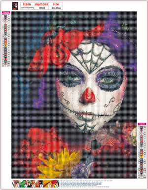 Full Diamond Painting kit - Halloween lady