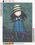 Full Diamond Painting kit - Gorjuss girl