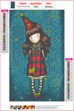 Full Diamond Painting kit - Gorjuss girl - Harlequin