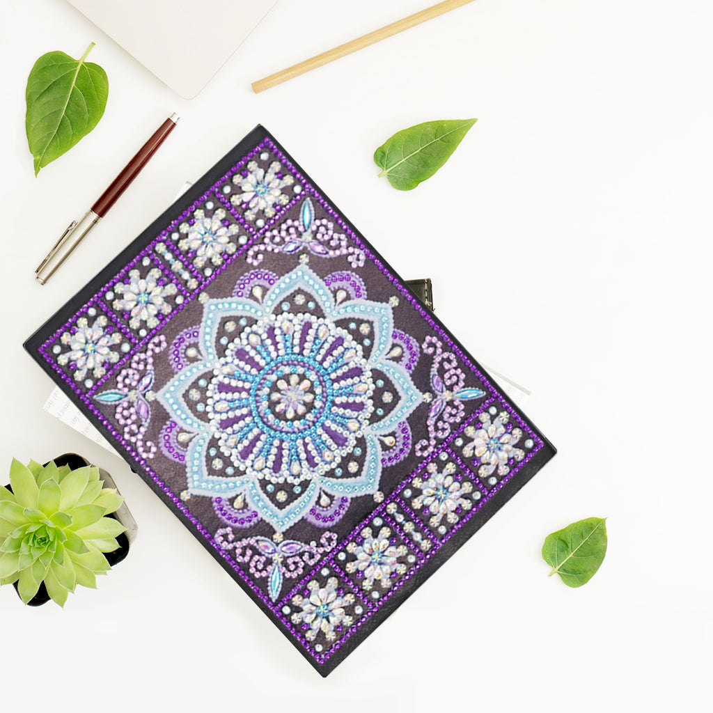 DIY Diamond Painting Notebook - Mandala (No lines)